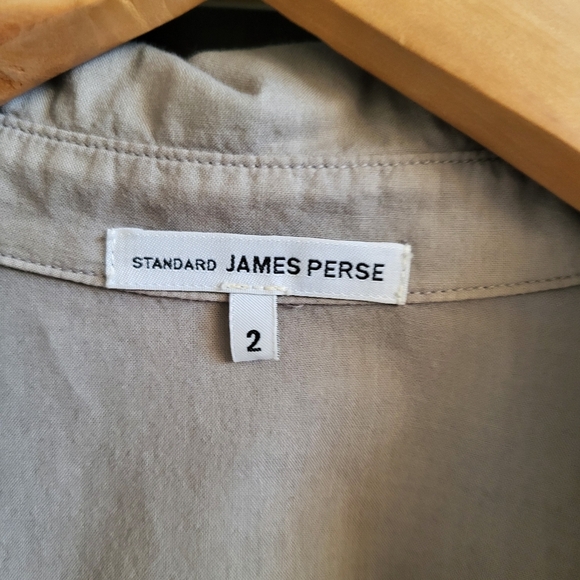 Sheer Silt color Slub Side Panel Shirt button up - Picture 6 of 15